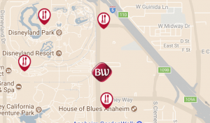 Disneyland Hotel Map