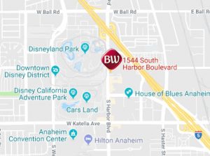 Disneyland Hotel Map