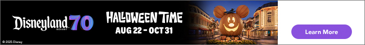 Halloween Time at the Disneyland Resort ticket banner