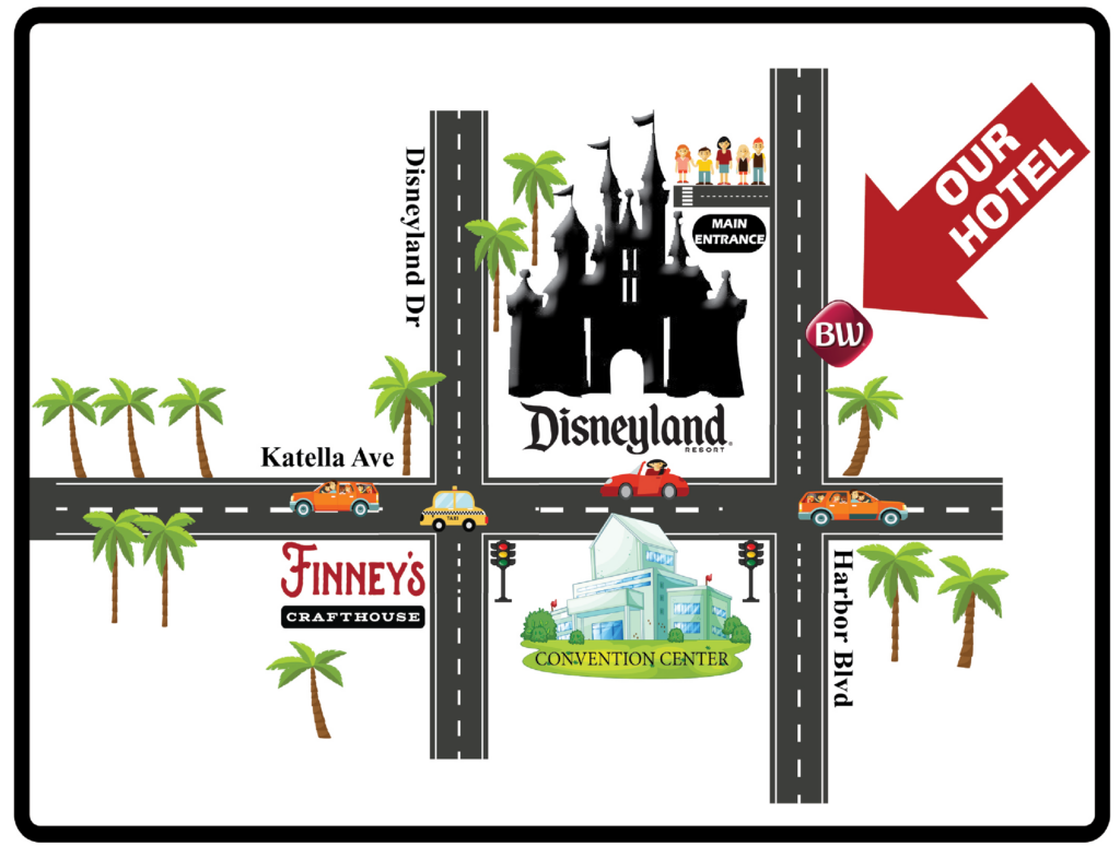 Anaheim Inn map